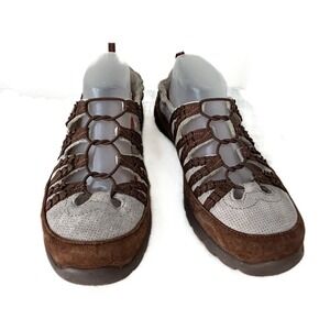 Skechers Relaxed Fit Slip On‎ Air Cooled Memory Foam Brown Sandal Women's 9.5